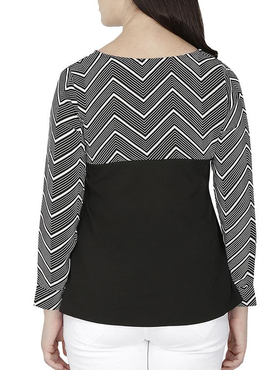chevron yoke flared top - 15953633 - Zoom Image - 3