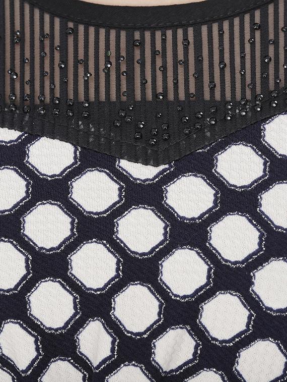 embellished mesh yoke top - 15953638 - Zoom Image - 4