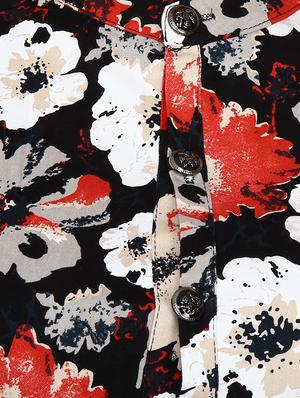 button detail floral sheath dress - 15953643 - Standard Image - 4