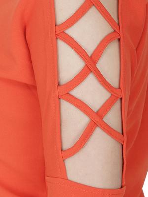 criss cross detail long sleeved top - 15953692 - Standard Image - 5