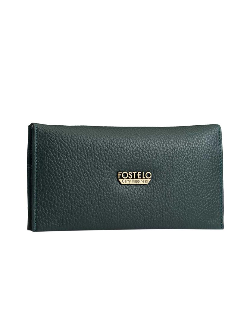 green leatherette (pu) box clutch - 15953700 - Zoom Image - 1
