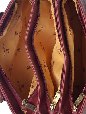 maroon leatherette (pu) regular handbag - 15953711 - Standard Image - 3