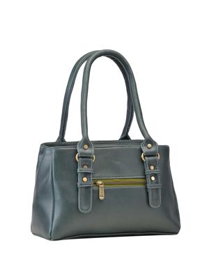green leatherette (pu) regular handbag - 15953712 - Standard Image - 2