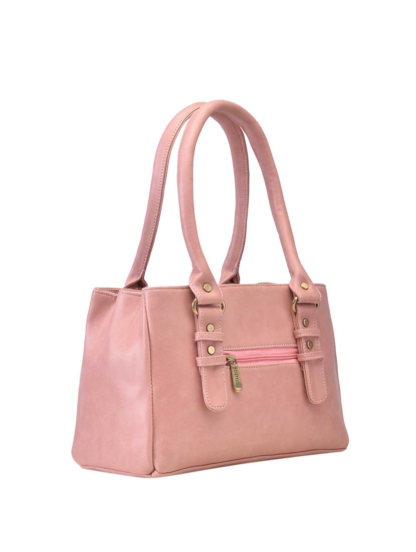 pink leatherette (pu) regular handbag - 15953713 - Zoom Image - 1