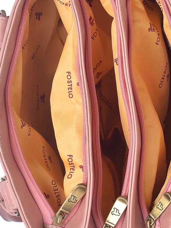 pink leatherette (pu) regular handbag - 15953713 - Zoom Image - 2