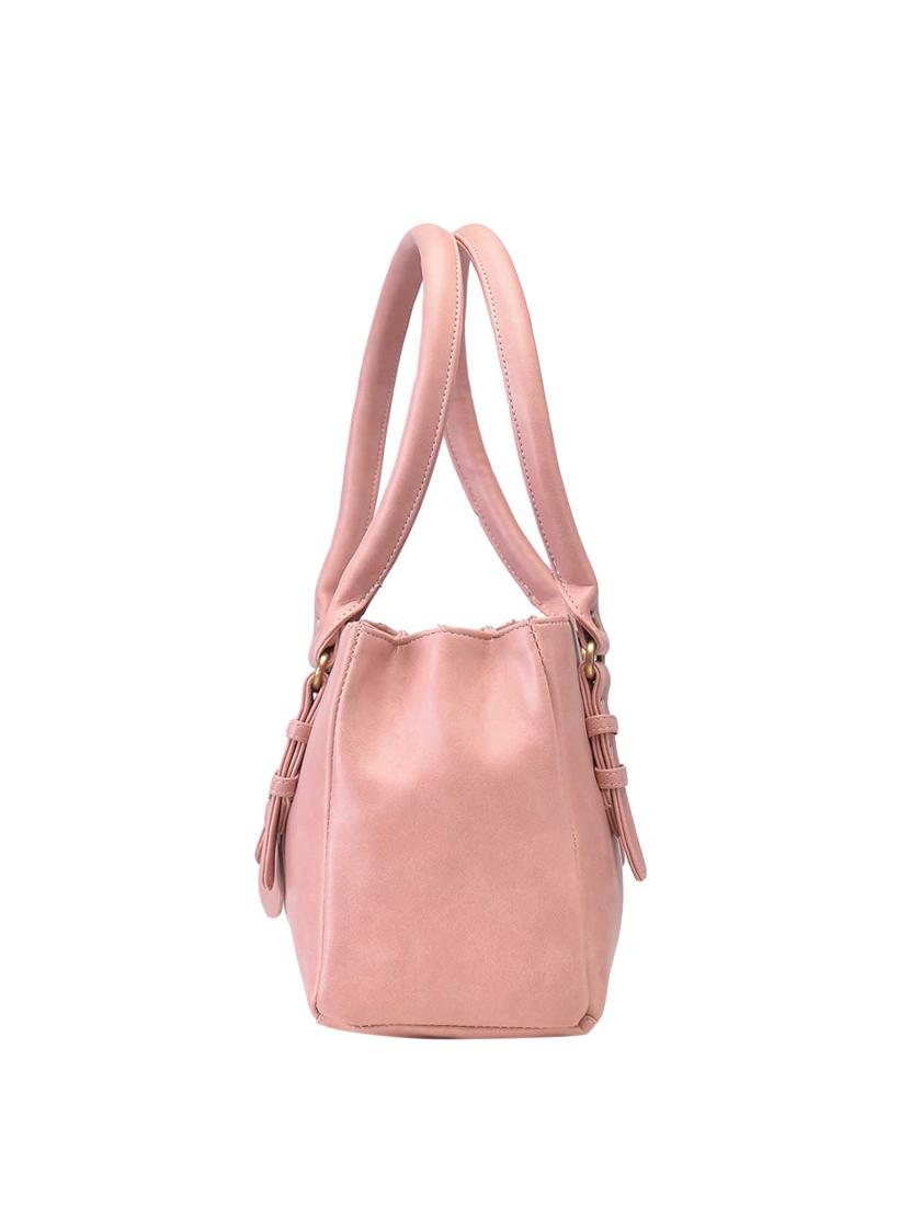 pink leatherette (pu) regular handbag - 15953713 - Zoom Image - 3