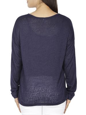 dropped shoulder letter print top - 15953732 - Standard Image - 3