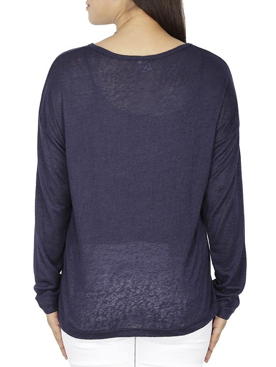 dropped shoulder letter print top - 15953732 - Zoom Image - 3
