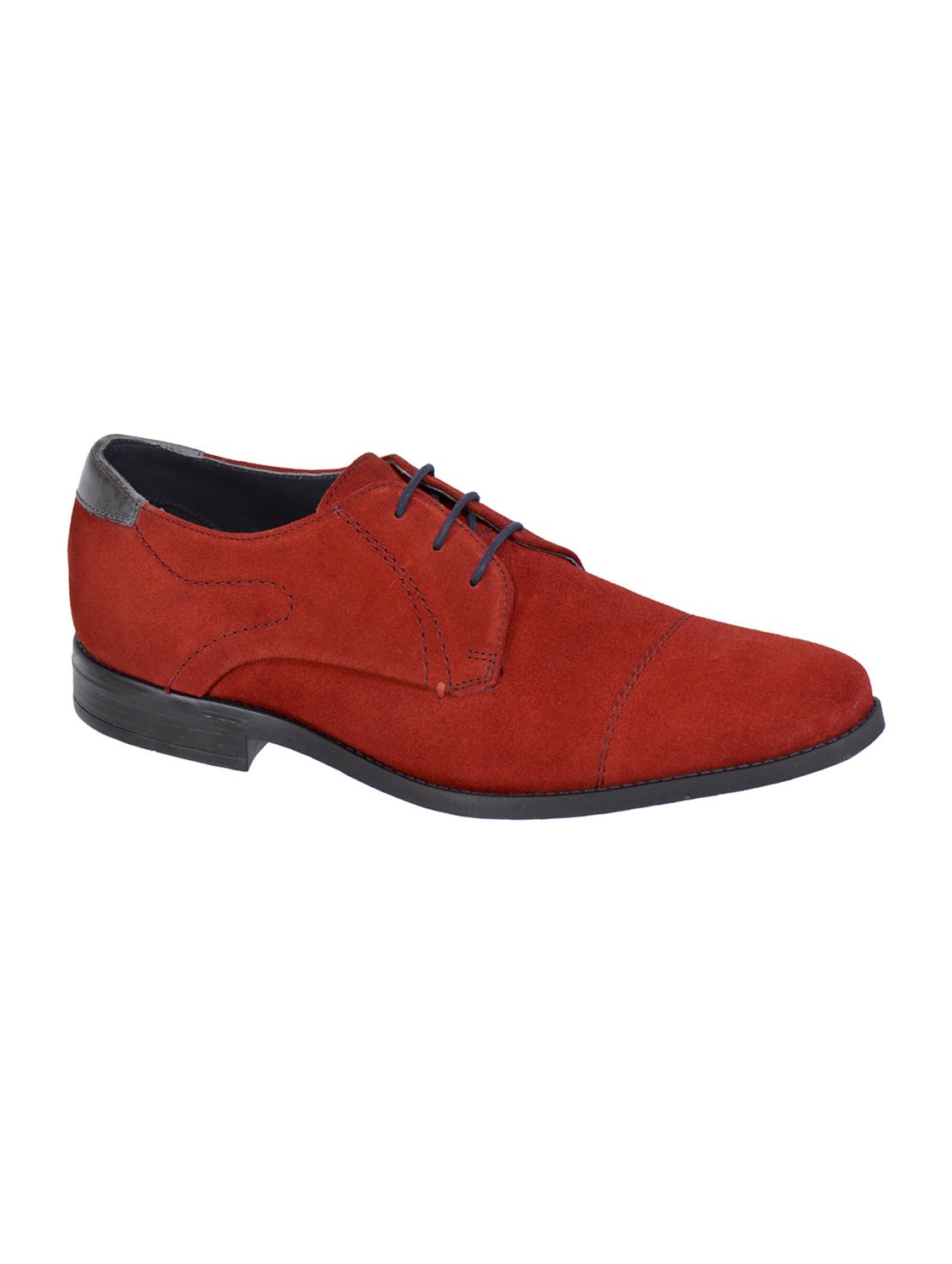 Red Suede lace up shoes - 15953829 - Zoom Image - 1
