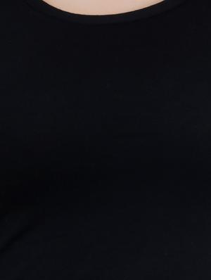round neck solid a-line dress - 15953863 - Standard Image - 5