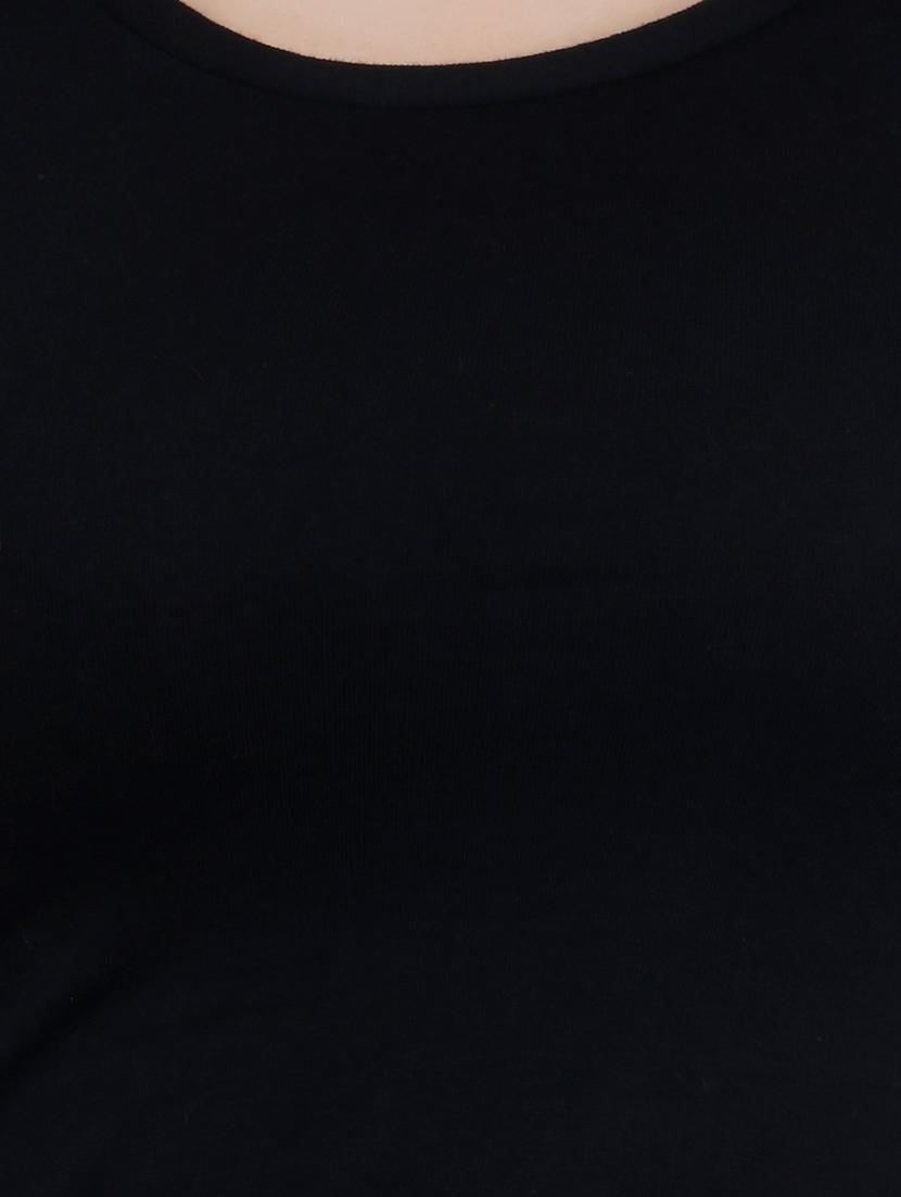 round neck solid a-line dress - 15953863 - Zoom Image - 5