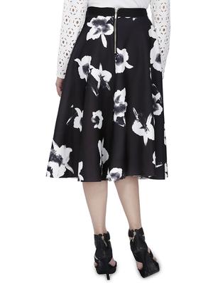 high rise floral flared skirt - 15953883 - Standard Image - 3