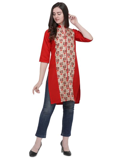 straight printed kurta - 15953995 - Very Small Image - 1