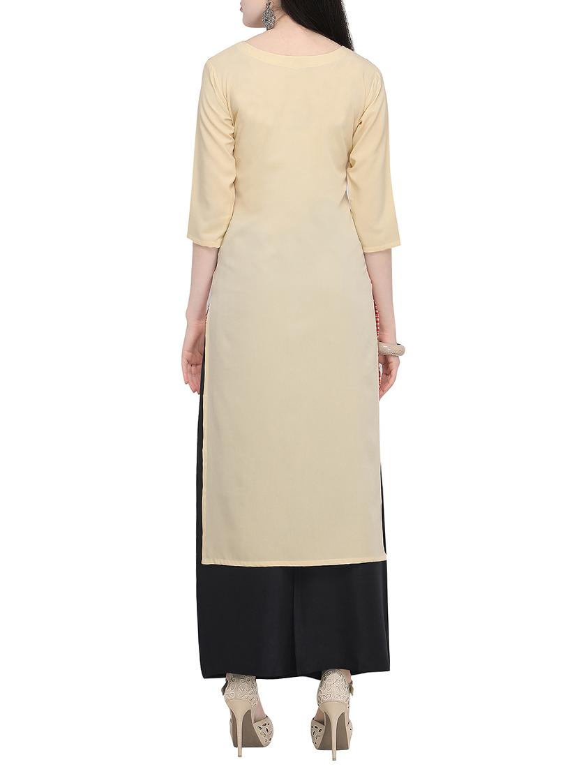 printed straight kurta - 15954085 - Zoom Image - 3