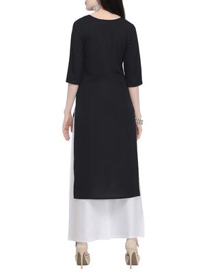 printed straight kurta - 15954090 - Standard Image - 3