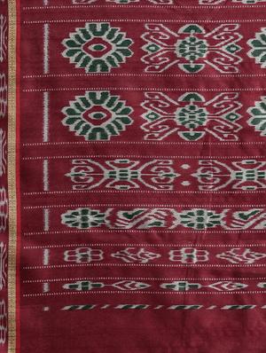ikat printed saree with blouse - 15954573 - Standard Image - 4
