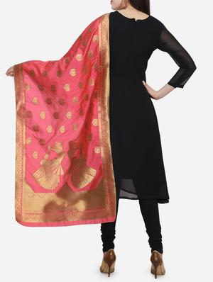 self-design banarasi dupatta - 15954745 - Standard Image - 2