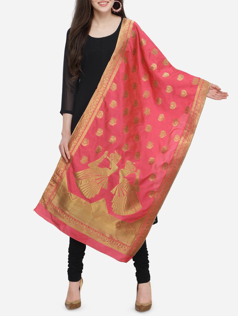 self-design banarasi dupatta - 15954745 - Zoom Image - 1