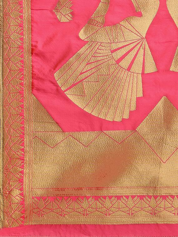 self-design banarasi dupatta - 15954745 - Zoom Image - 3