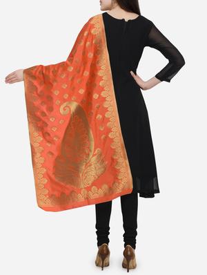 self-design banarasi dupatta - 15954750 - Standard Image - 2