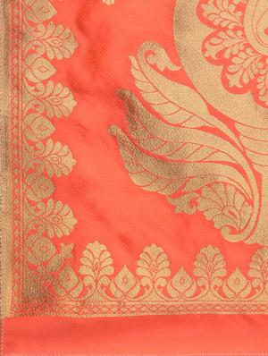 self-design banarasi dupatta - 15954750 - Standard Image - 3