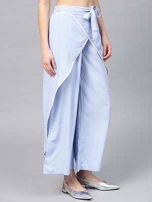 piping detail overlay trouser - 15955063 - Standard Image - 2