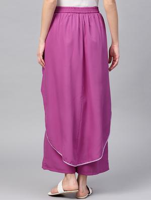piping detail overlay trouser - 15955064 - Standard Image - 3