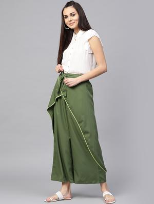 piping detail overlay trouser - 15955065 - Standard Image - 4