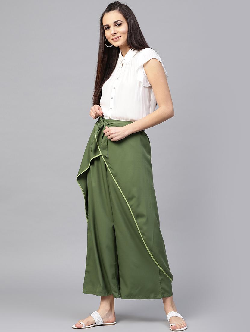 piping detail overlay trouser - 15955065 - Zoom Image - 4