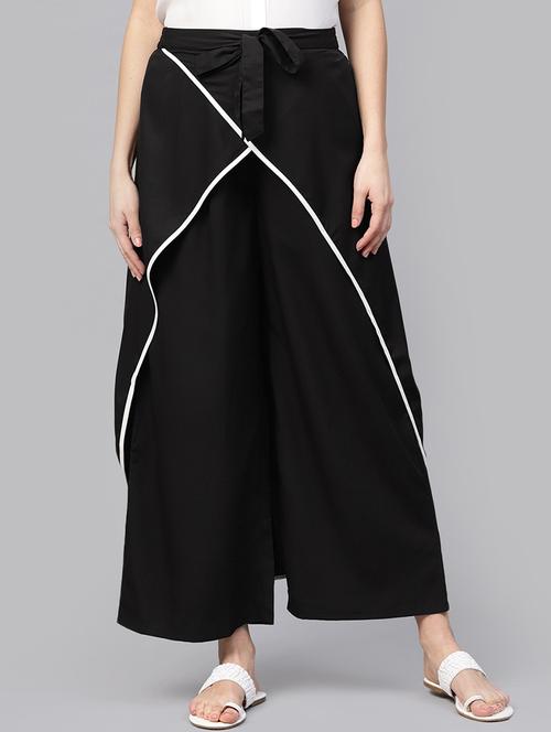 piping detail overlay trouser - 15955066 - Standard Image - 1
