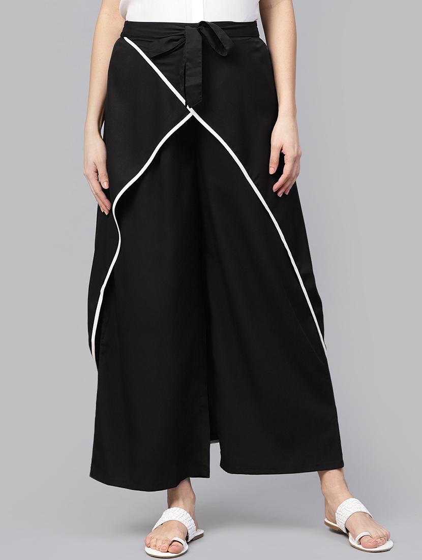 piping detail overlay trouser - 15955066 - Zoom Image - 1