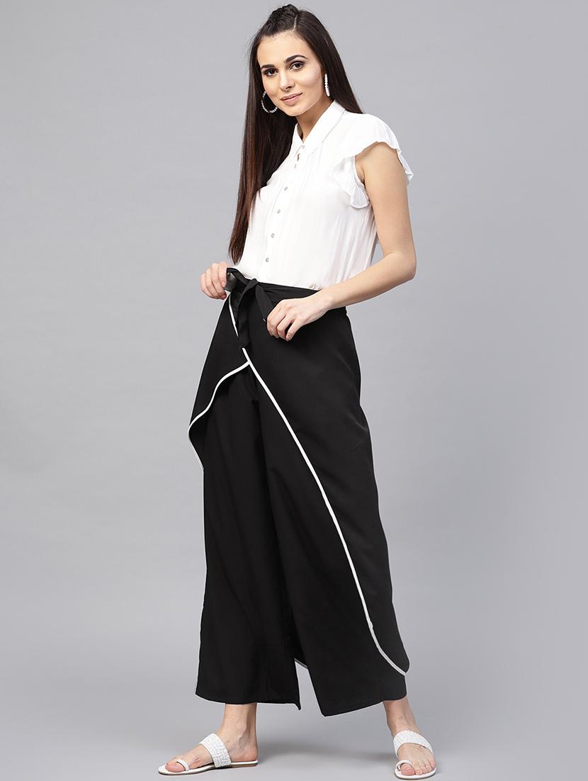 piping detail overlay trouser - 15955066 - Zoom Image - 4