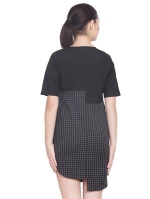button up checkered shirt dress - 15955269 - Standard Image - 3