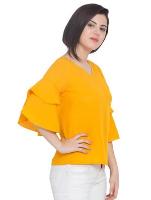 bell sleeved layered top - 15955271 - Standard Image - 2