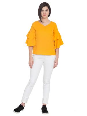 bell sleeved layered top - 15955271 - Standard Image - 4