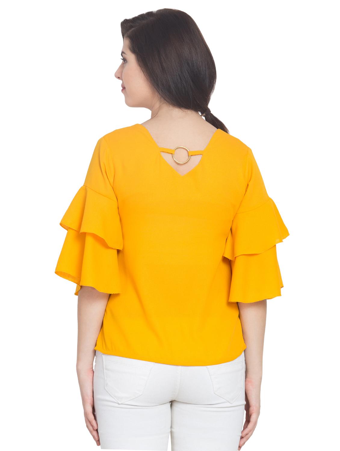 bell sleeved layered top - 15955271 - Zoom Image - 3