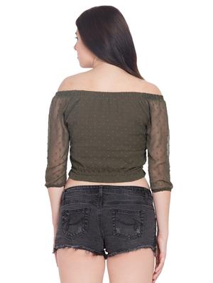 off shoulder crop top - 15955272 - Standard Image - 3