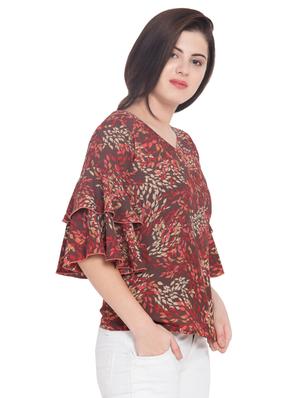 bell sleeved layered top - 15955273 - Standard Image - 2