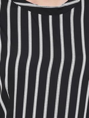 black polyester full leg jumpsuit - 15955313 - Standard Image - 4