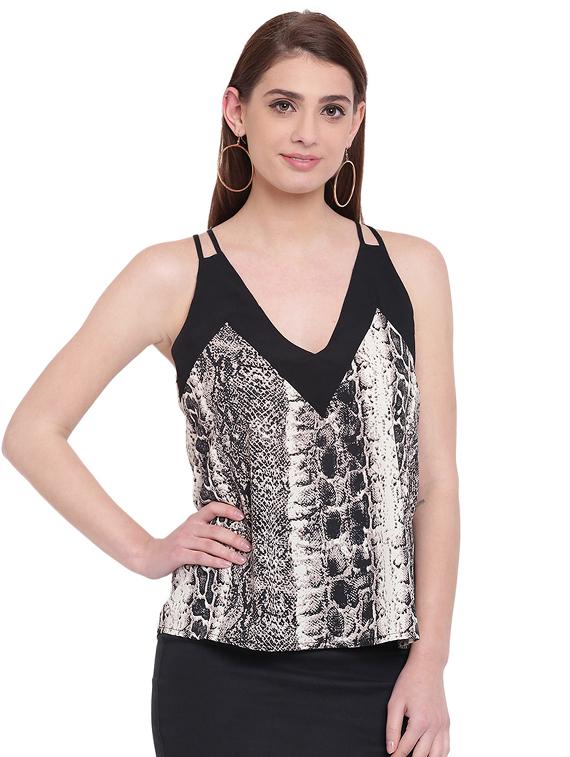 racer back snake print top - 15955318 - Zoom Image - 1