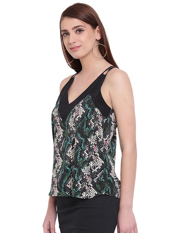 racer back snake print top - 15955319 - Zoom Image - 2
