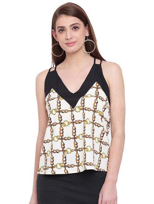 racer back chain print cami top - 15955320 - Standard Image - 1