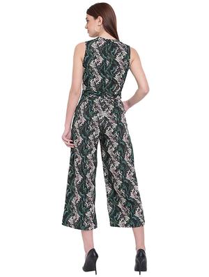 crew neck snake print jumpsuit - 15955321 - Standard Image - 3