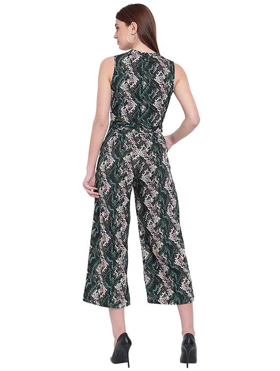 crew neck snake print jumpsuit - 15955321 - Zoom Image - 3