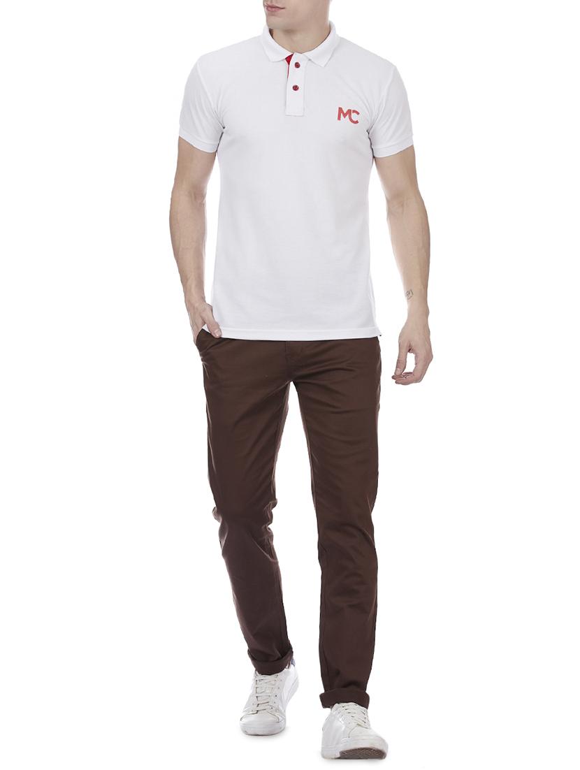 brown cotton blend chinos - 15955332 - Zoom Image - 4