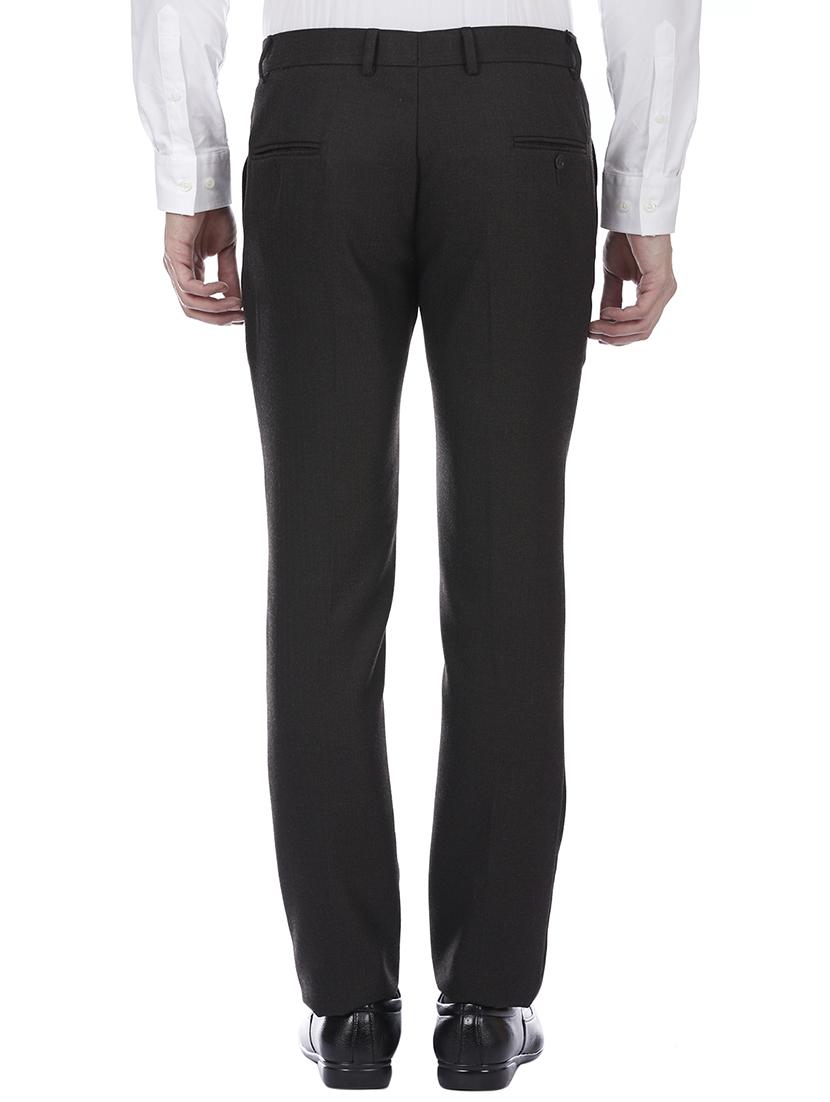 black viscose flat front formal trouser - 15955335 - Zoom Image - 3
