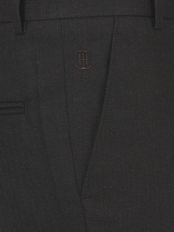black viscose flat front formal trouser - 15955335 - Zoom Image - 5
