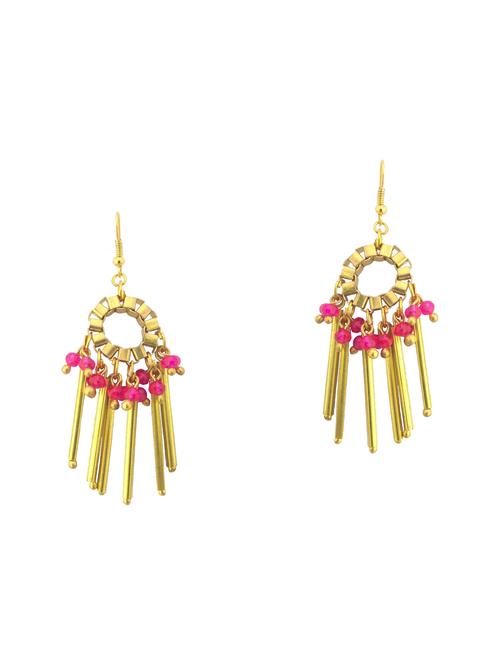 gold copper drop earring - 15955368 - Standard Image - 1
