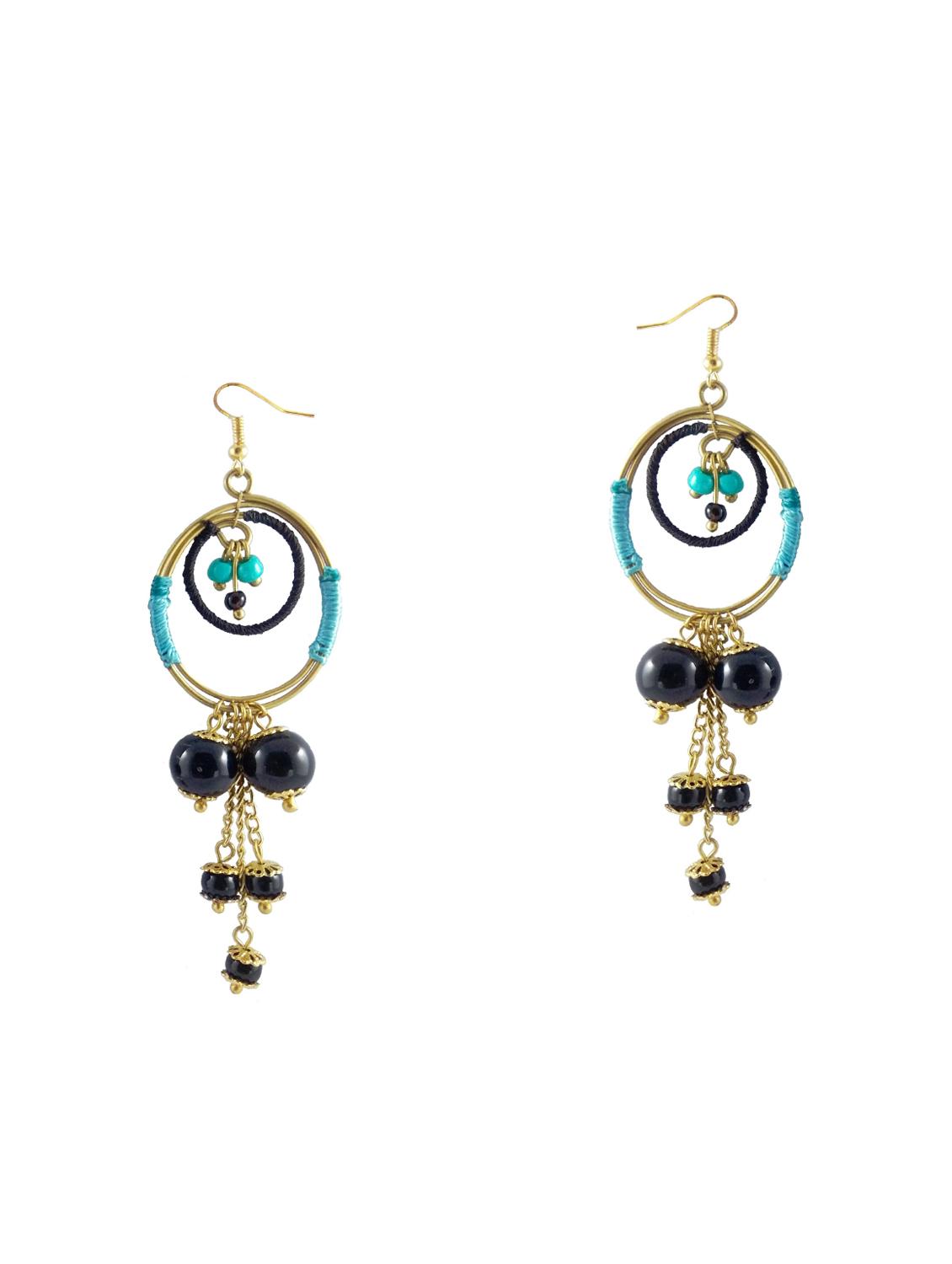 multi colored copper drop earring - 15955372 - Zoom Image - 1