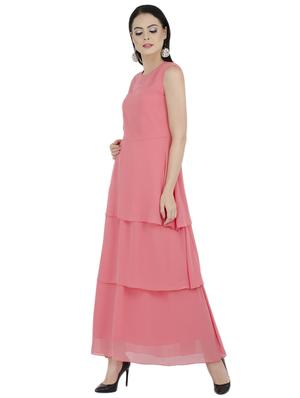 sleeveless layered maxi dress - 15955719 - Standard Image - 2